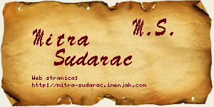 Mitra Sudarac vizit kartica